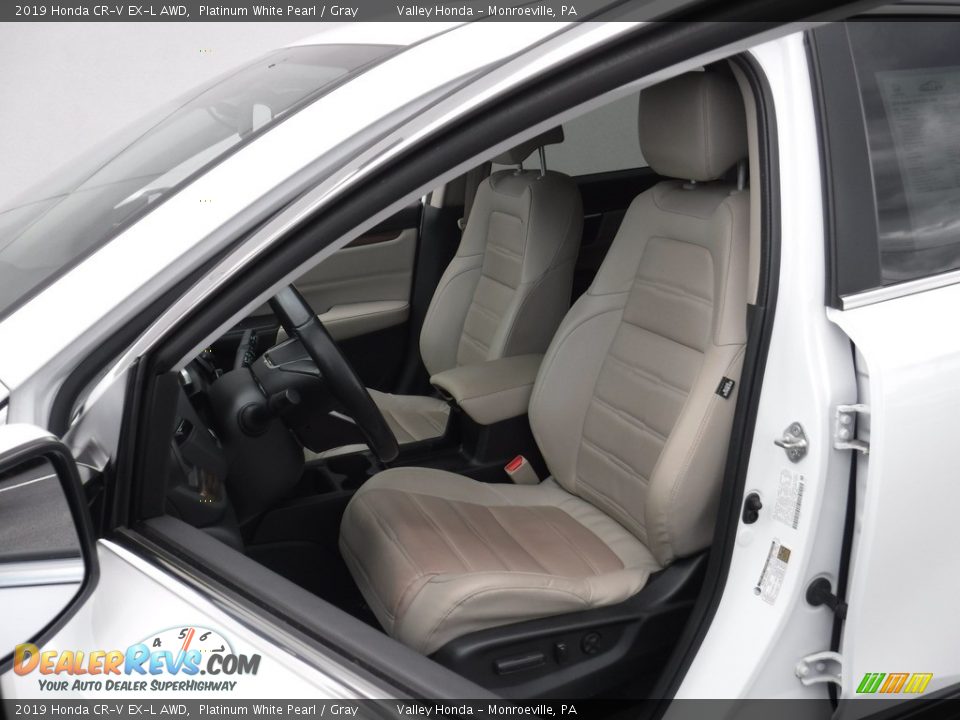 2019 Honda CR-V EX-L AWD Platinum White Pearl / Gray Photo #16