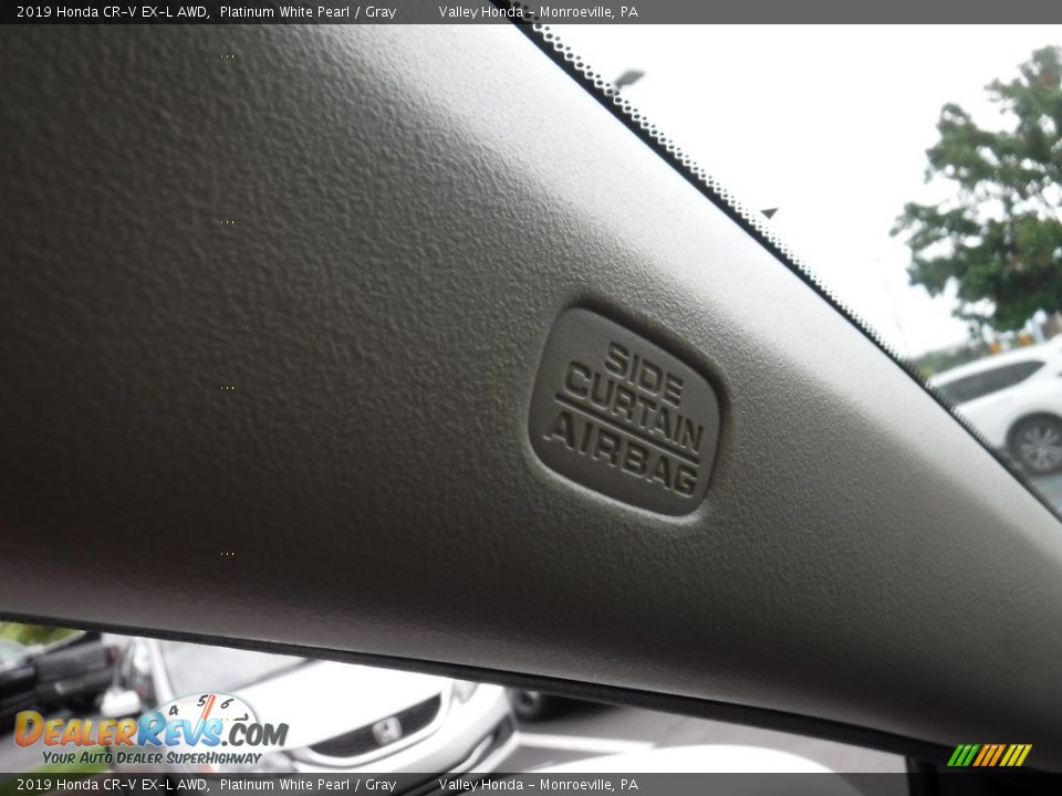 2019 Honda CR-V EX-L AWD Platinum White Pearl / Gray Photo #25