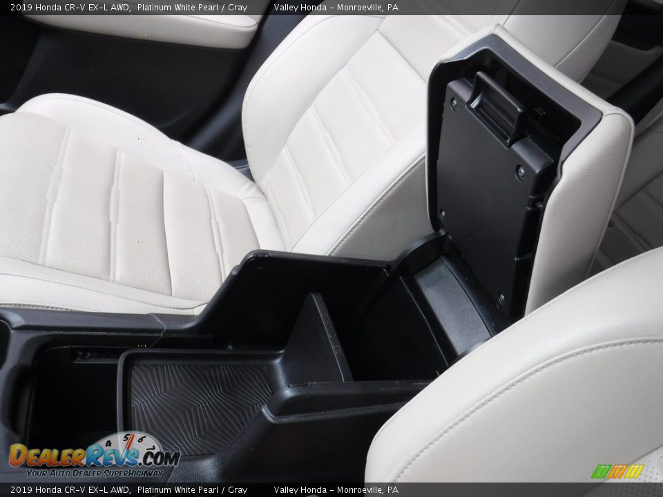 2019 Honda CR-V EX-L AWD Platinum White Pearl / Gray Photo #30