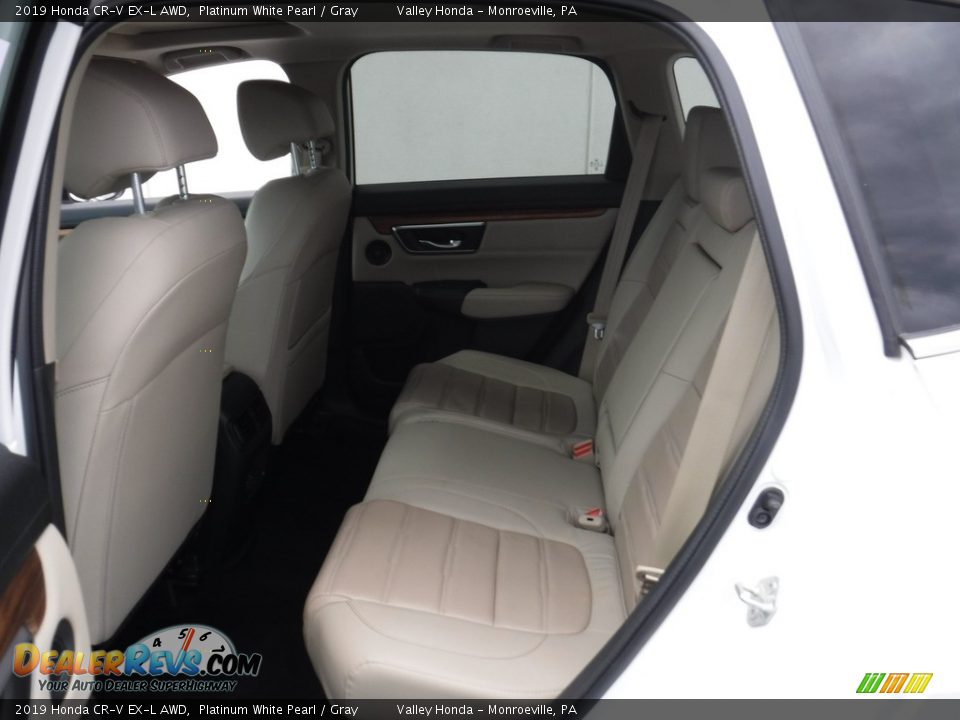 2019 Honda CR-V EX-L AWD Platinum White Pearl / Gray Photo #33