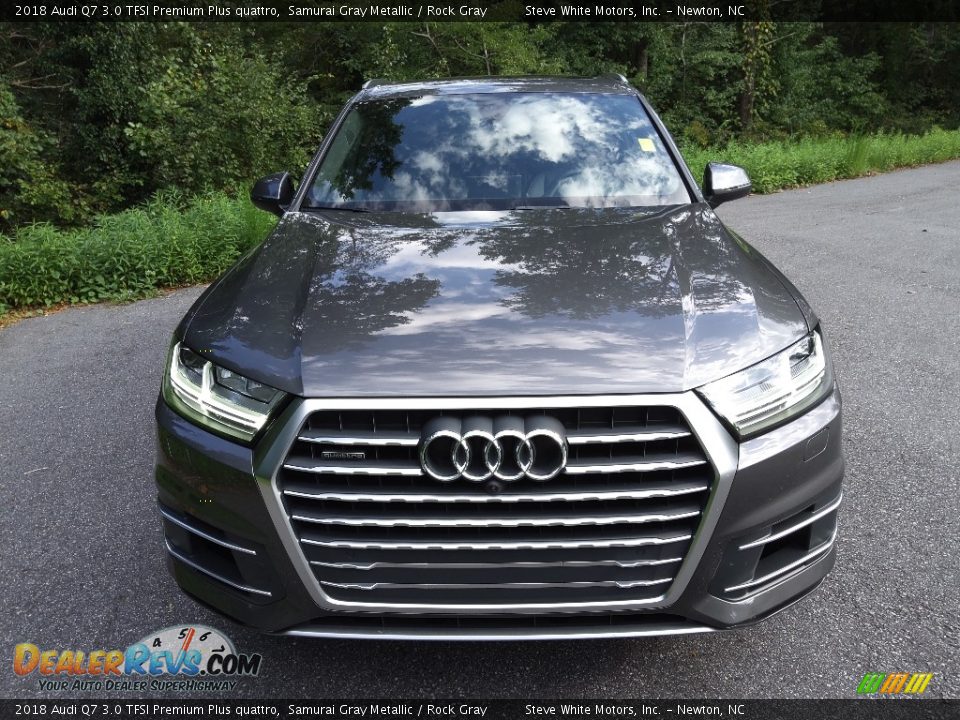 2018 Audi Q7 3.0 TFSI Premium Plus quattro Samurai Gray Metallic / Rock Gray Photo #4