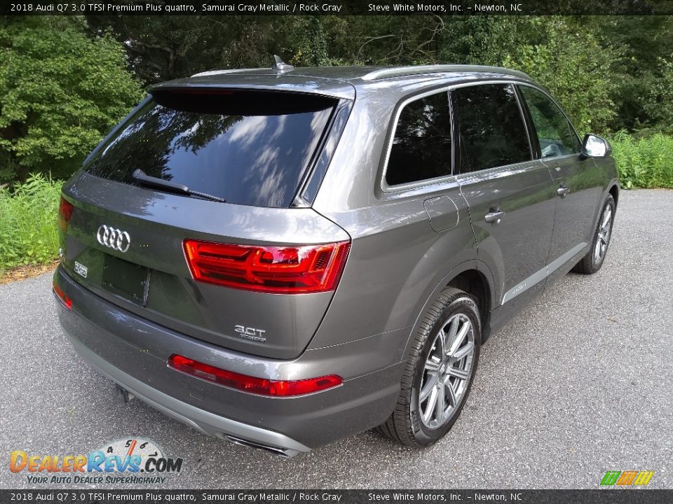 2018 Audi Q7 3.0 TFSI Premium Plus quattro Samurai Gray Metallic / Rock Gray Photo #7