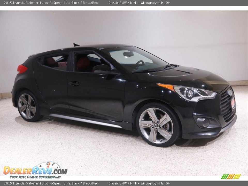 Ultra Black 2015 Hyundai Veloster Turbo R-Spec Photo #1