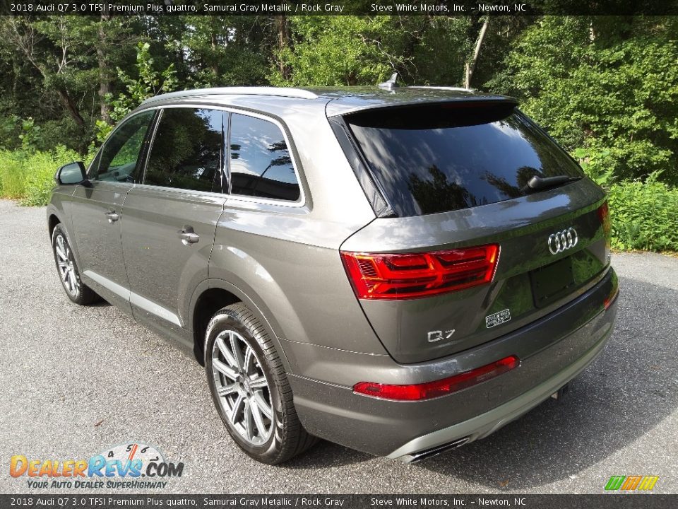 2018 Audi Q7 3.0 TFSI Premium Plus quattro Samurai Gray Metallic / Rock Gray Photo #10