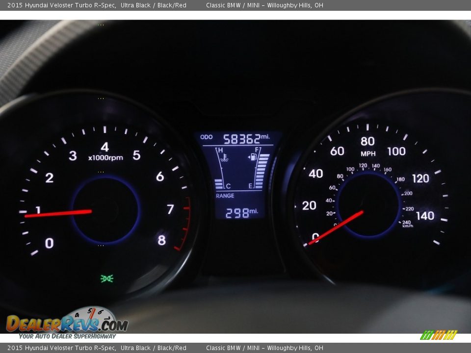 2015 Hyundai Veloster Turbo R-Spec Gauges Photo #8