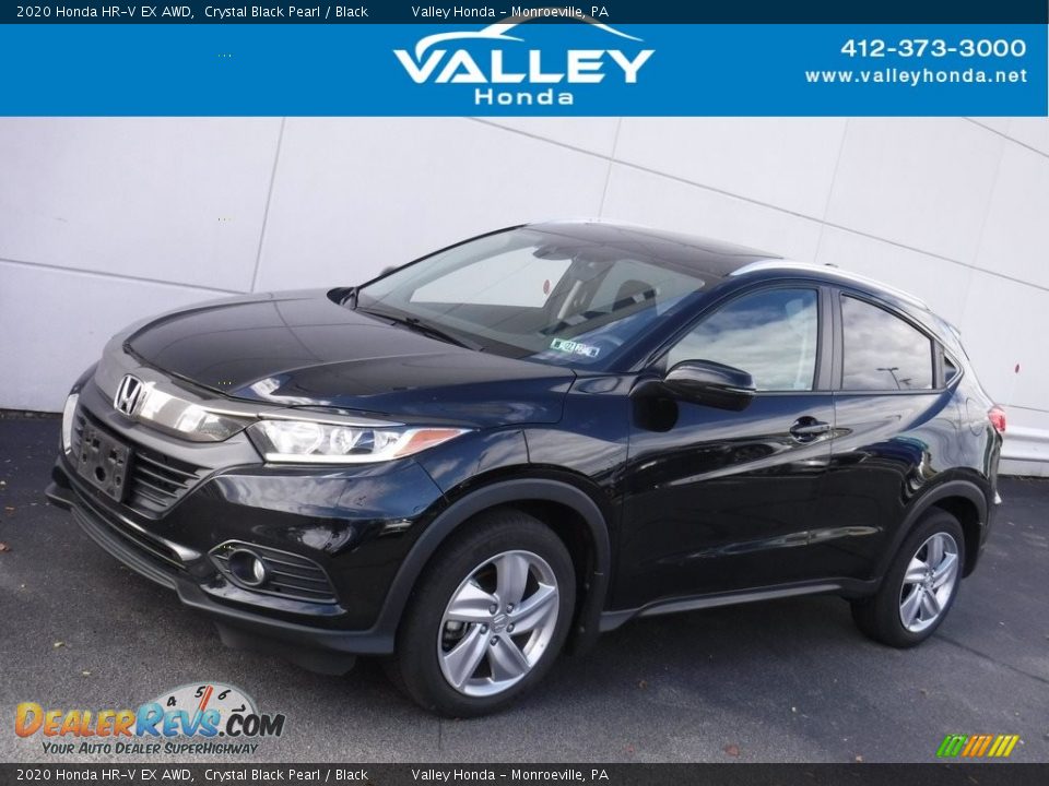 2020 Honda HR-V EX AWD Crystal Black Pearl / Black Photo #1