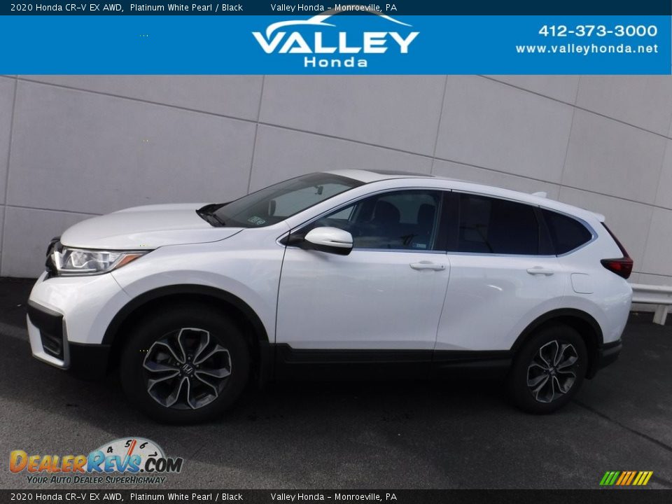 2020 Honda CR-V EX AWD Platinum White Pearl / Black Photo #2