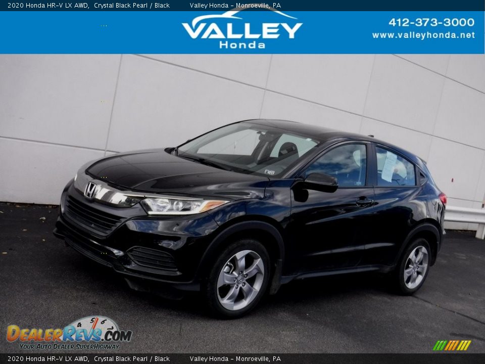 2020 Honda HR-V LX AWD Crystal Black Pearl / Black Photo #1