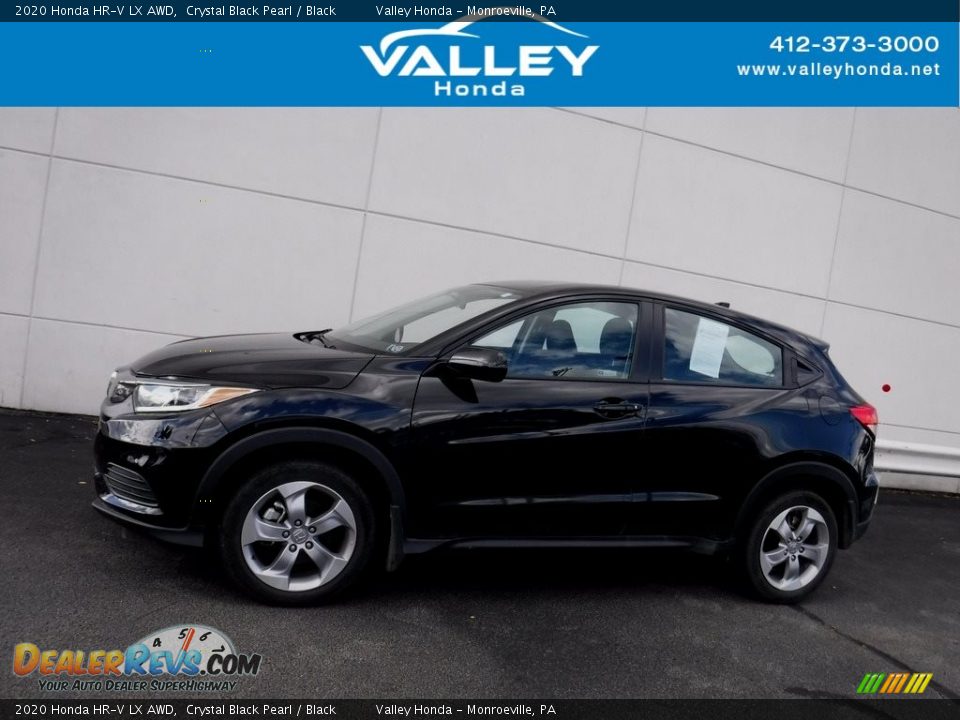 2020 Honda HR-V LX AWD Crystal Black Pearl / Black Photo #2