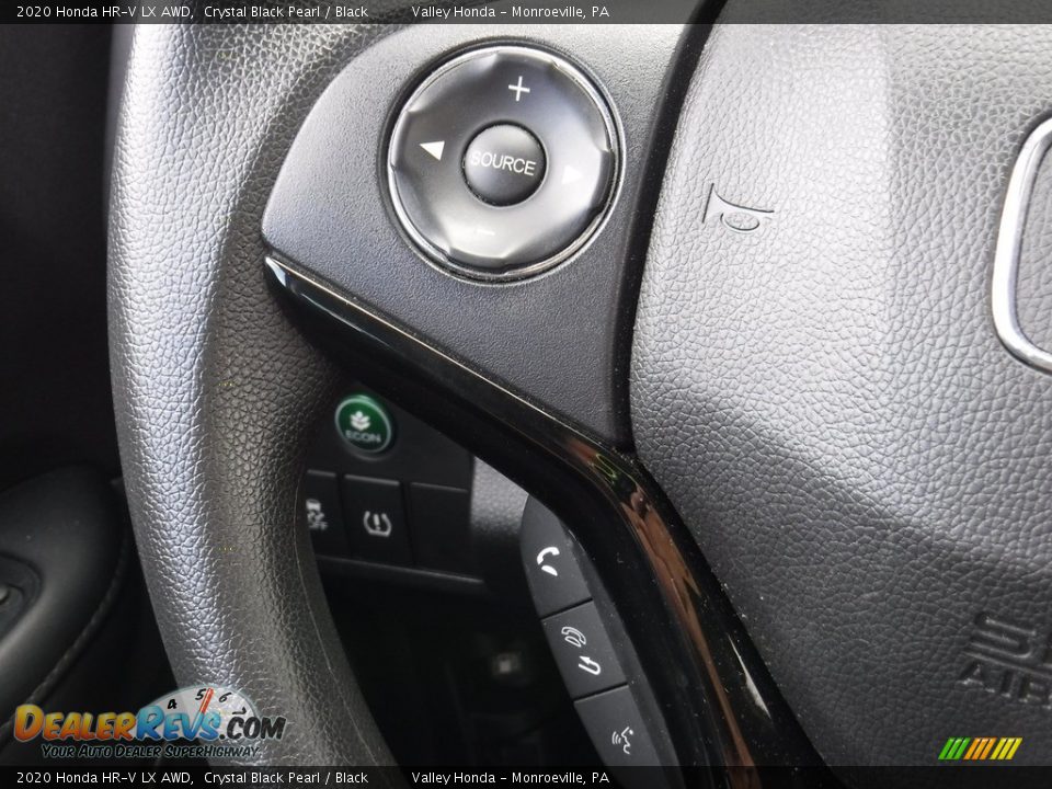 2020 Honda HR-V LX AWD Crystal Black Pearl / Black Photo #19