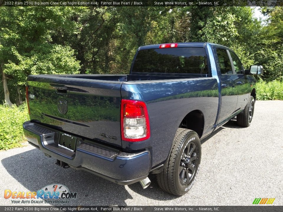 2022 Ram 2500 Big Horn Crew Cab Night Edition 4x4 Patriot Blue Pearl / Black Photo #6