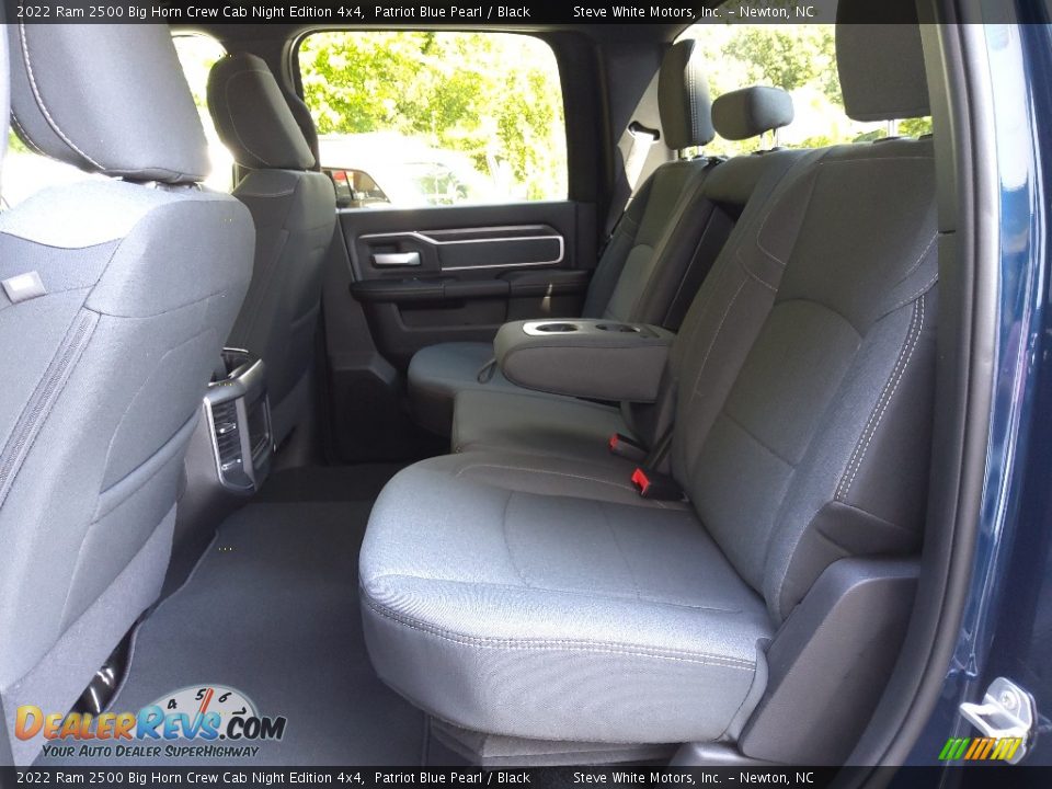 Rear Seat of 2022 Ram 2500 Big Horn Crew Cab Night Edition 4x4 Photo #14