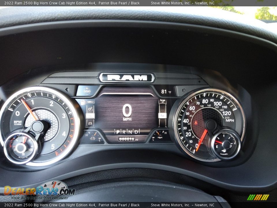 2022 Ram 2500 Big Horn Crew Cab Night Edition 4x4 Gauges Photo #23