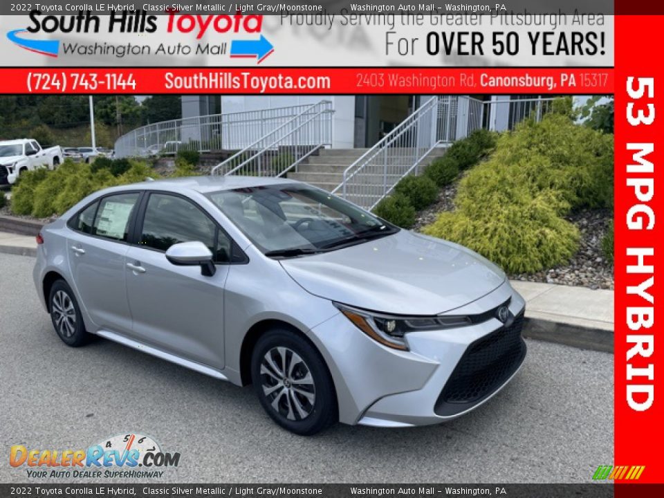 2022 Toyota Corolla LE Hybrid Classic Silver Metallic / Light Gray/Moonstone Photo #1