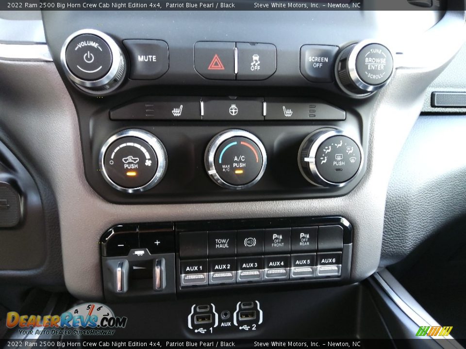 Controls of 2022 Ram 2500 Big Horn Crew Cab Night Edition 4x4 Photo #27