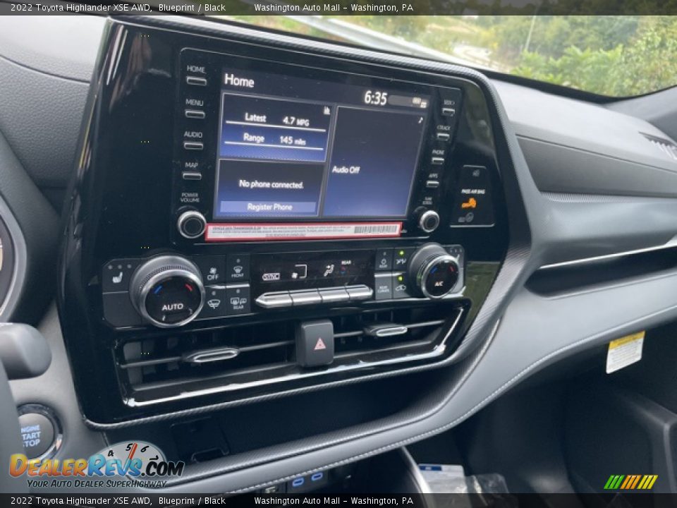 2022 Toyota Highlander XSE AWD Blueprint / Black Photo #5
