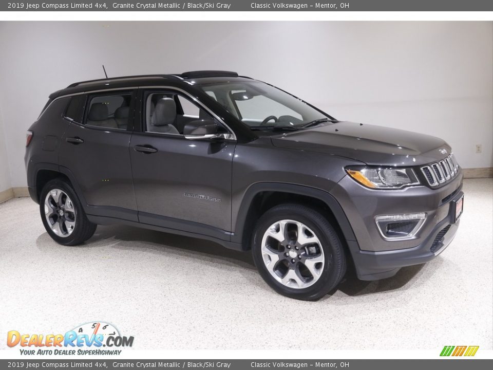 2019 Jeep Compass Limited 4x4 Granite Crystal Metallic / Black/Ski Gray Photo #1
