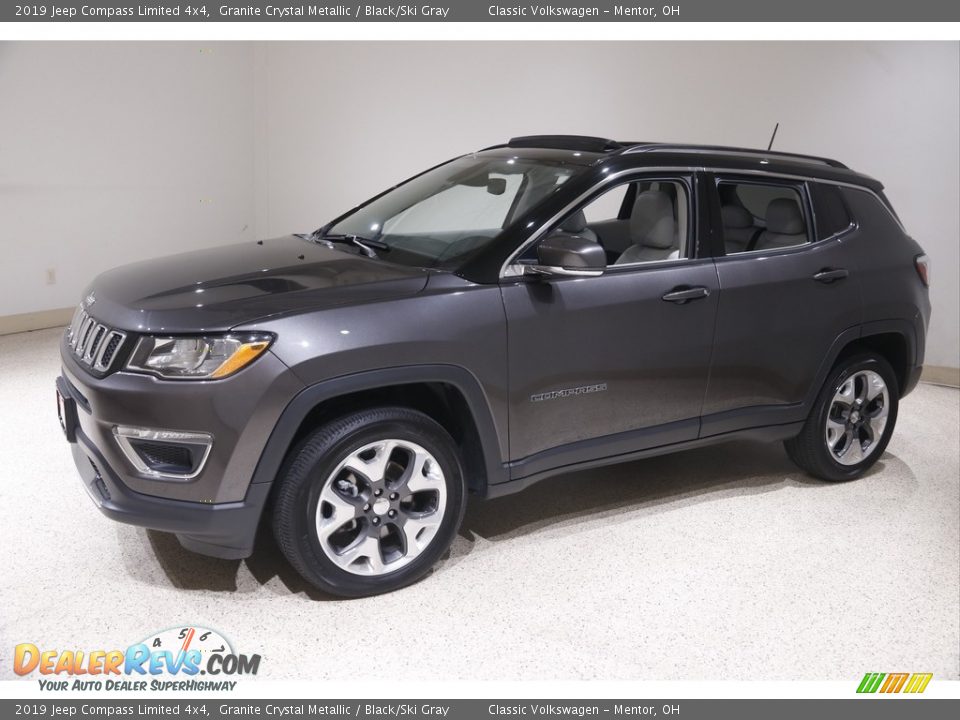 2019 Jeep Compass Limited 4x4 Granite Crystal Metallic / Black/Ski Gray Photo #3