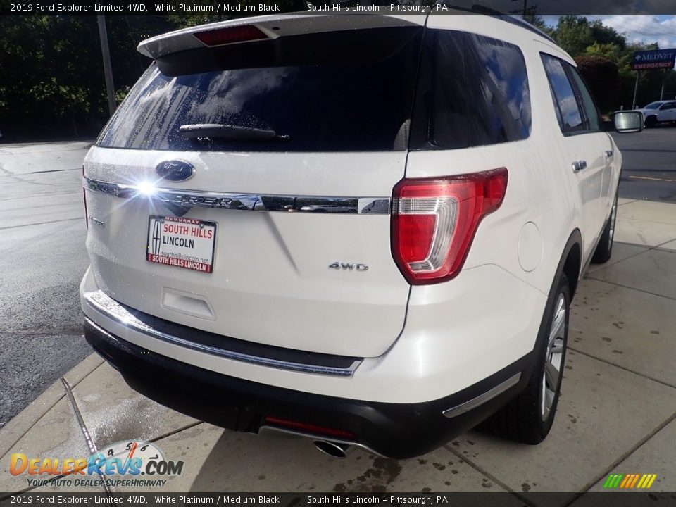 2019 Ford Explorer Limited 4WD White Platinum / Medium Black Photo #6