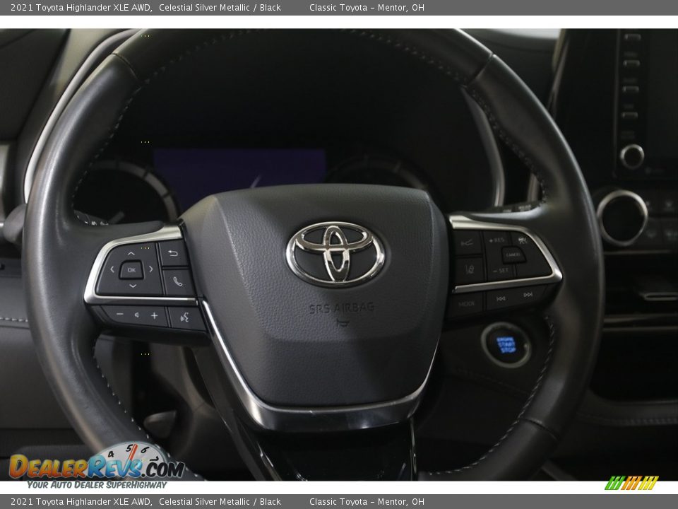 2021 Toyota Highlander XLE AWD Celestial Silver Metallic / Black Photo #7