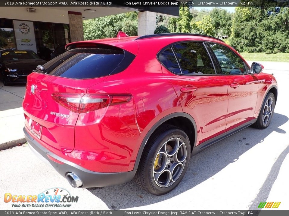 2019 Alfa Romeo Stelvio Sport AWD Alfa Rosso (Red) / Black Photo #8