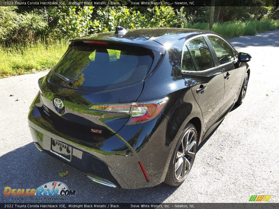 2022 Toyota Corolla Hatchback XSE Midnight Black Metallic / Black Photo #7