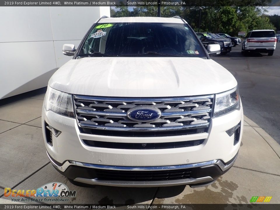 2019 Ford Explorer Limited 4WD White Platinum / Medium Black Photo #9