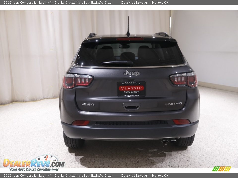2019 Jeep Compass Limited 4x4 Granite Crystal Metallic / Black/Ski Gray Photo #20