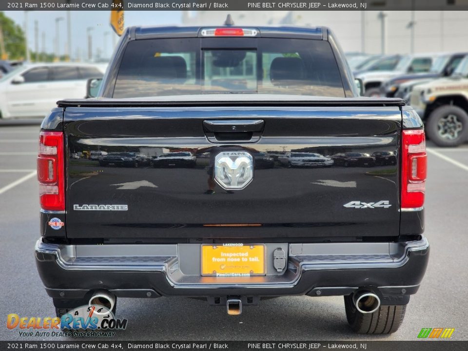 2021 Ram 1500 Laramie Crew Cab 4x4 Diamond Black Crystal Pearl / Black Photo #17