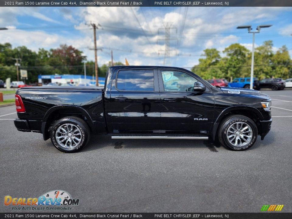 Diamond Black Crystal Pearl 2021 Ram 1500 Laramie Crew Cab 4x4 Photo #19