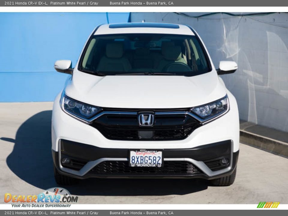 2021 Honda CR-V EX-L Platinum White Pearl / Gray Photo #7