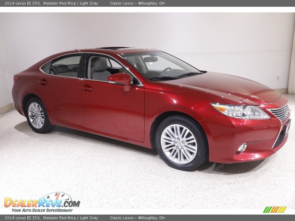 2014 Lexus ES 350 Matador Red Mica / Light Gray Photo #1