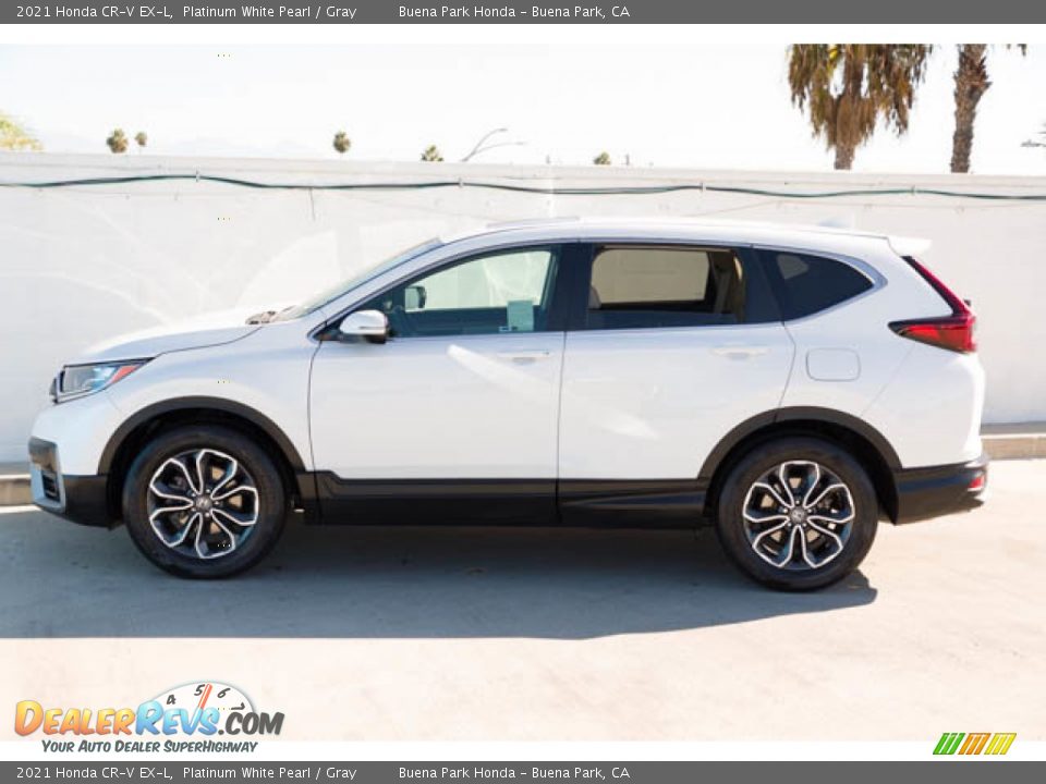 2021 Honda CR-V EX-L Platinum White Pearl / Gray Photo #8