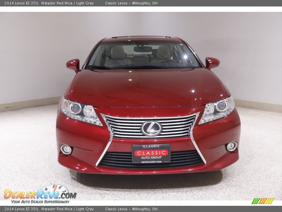 2014 Lexus ES 350 Matador Red Mica / Light Gray Photo #2