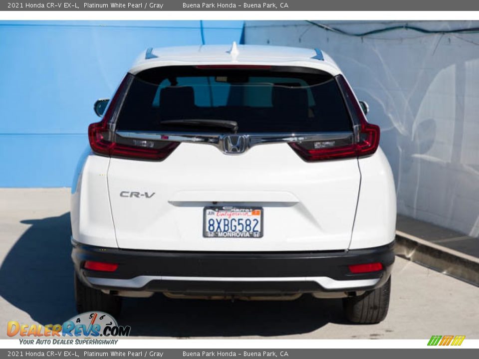 2021 Honda CR-V EX-L Platinum White Pearl / Gray Photo #9