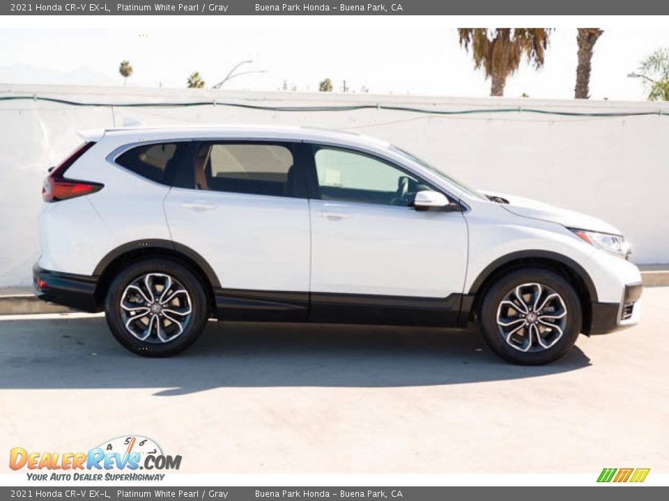 2021 Honda CR-V EX-L Platinum White Pearl / Gray Photo #10