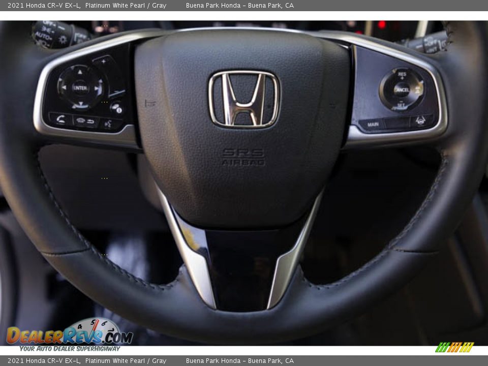 2021 Honda CR-V EX-L Platinum White Pearl / Gray Photo #11