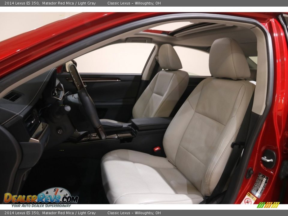 2014 Lexus ES 350 Matador Red Mica / Light Gray Photo #5