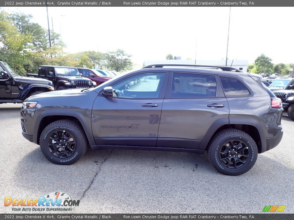 2022 Jeep Cherokee X 4x4 Granite Crystal Metallic / Black Photo #2