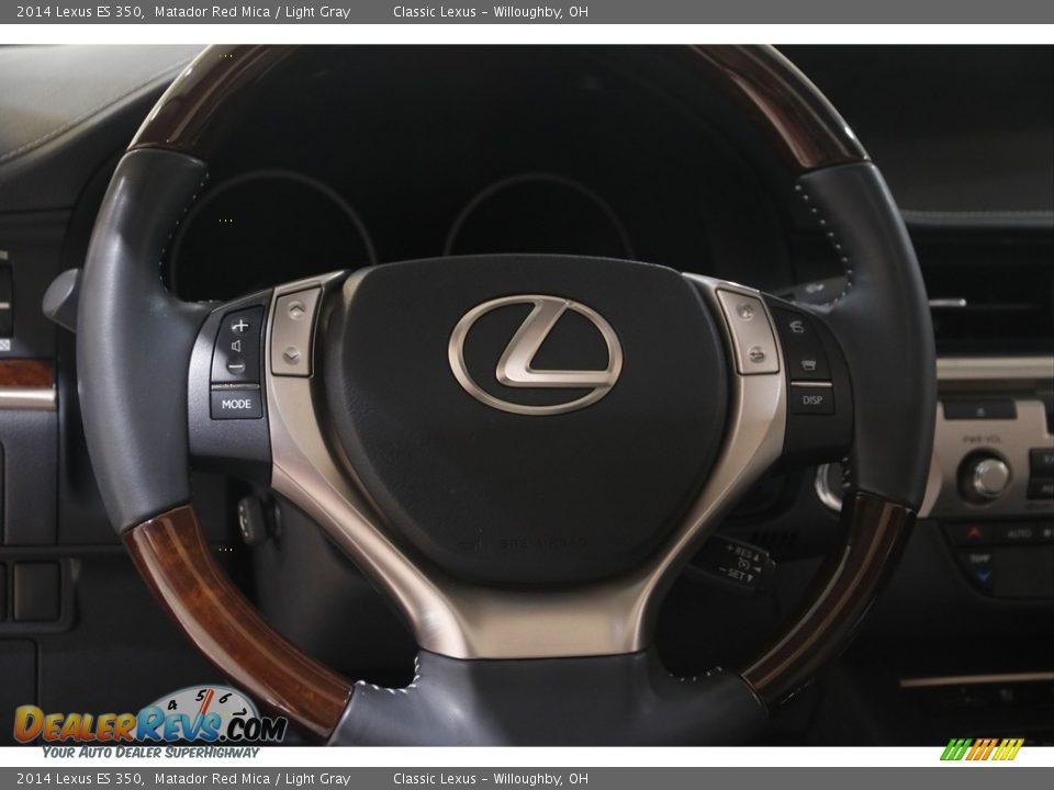 2014 Lexus ES 350 Matador Red Mica / Light Gray Photo #7