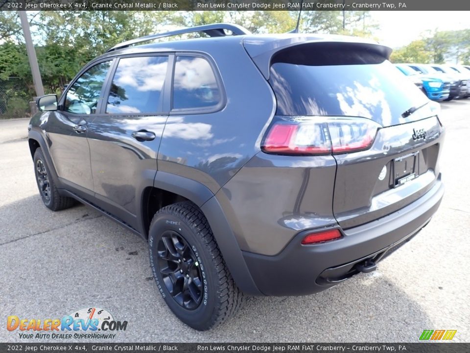 2022 Jeep Cherokee X 4x4 Granite Crystal Metallic / Black Photo #3