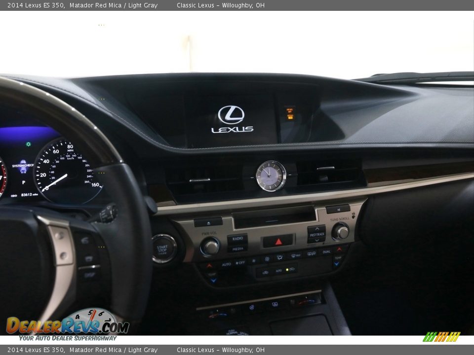 2014 Lexus ES 350 Matador Red Mica / Light Gray Photo #9