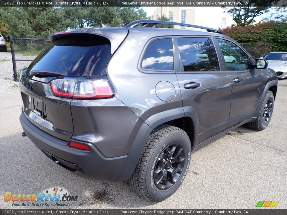 2022 Jeep Cherokee X 4x4 Granite Crystal Metallic / Black Photo #5