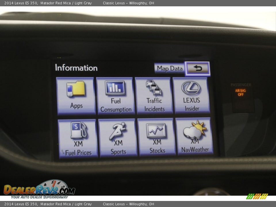 2014 Lexus ES 350 Matador Red Mica / Light Gray Photo #14