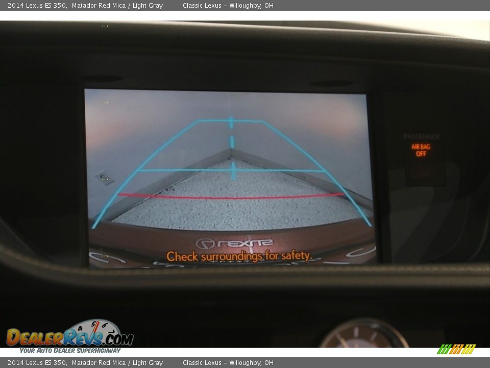2014 Lexus ES 350 Matador Red Mica / Light Gray Photo #15