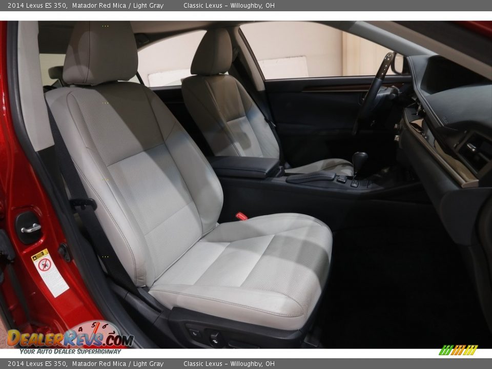 2014 Lexus ES 350 Matador Red Mica / Light Gray Photo #19