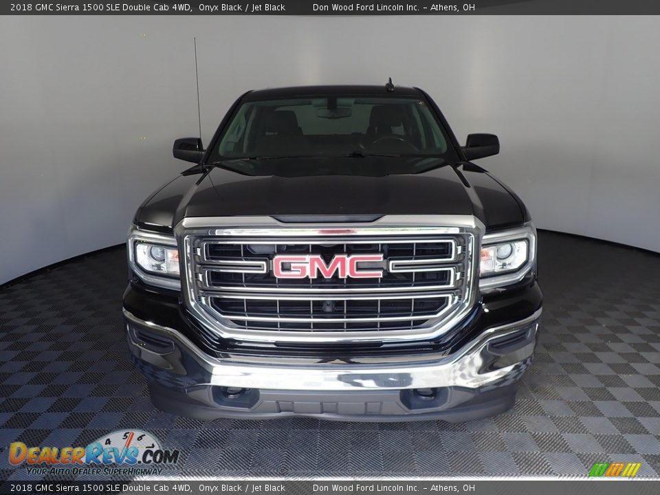 2018 GMC Sierra 1500 SLE Double Cab 4WD Onyx Black / Jet Black Photo #5