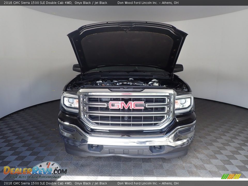 2018 GMC Sierra 1500 SLE Double Cab 4WD Onyx Black / Jet Black Photo #6