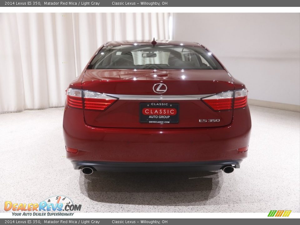 2014 Lexus ES 350 Matador Red Mica / Light Gray Photo #22