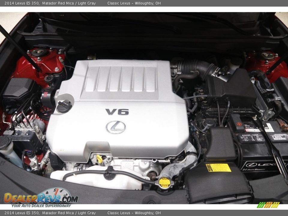 2014 Lexus ES 350 Matador Red Mica / Light Gray Photo #23
